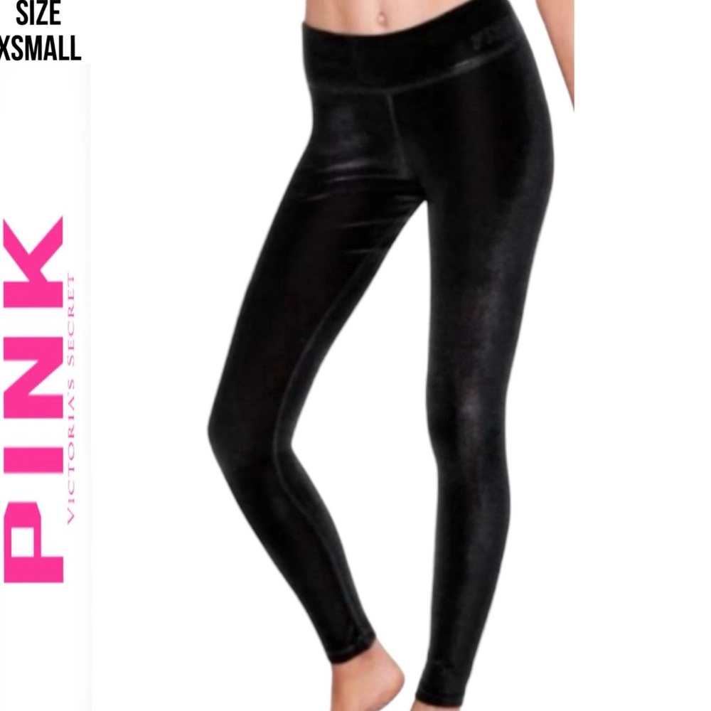 Victoria Secret PINK Green Velvet Leggings